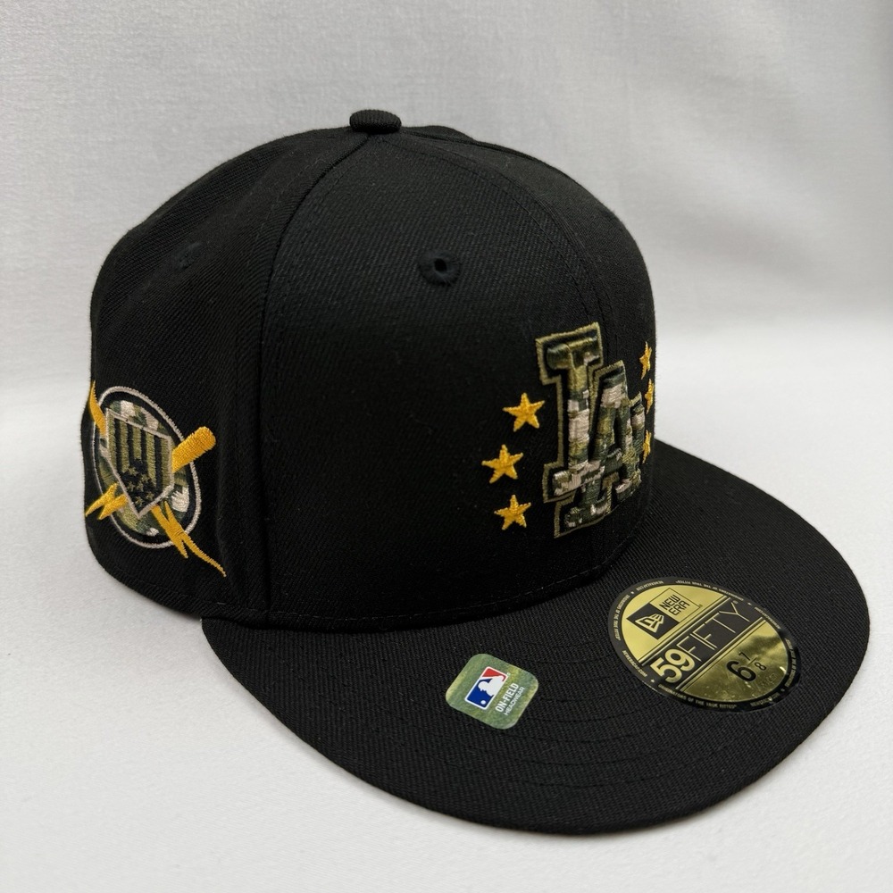 New Era 59FIFTY Los Angeles Dodgers LA Armed Forces Day Fitted 6 7/8 Hat Cap MLB
